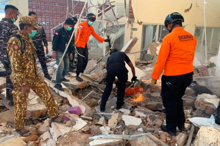 Magnitude 7.7 earthquake strikes off Indonesia's coast, killing at least 38