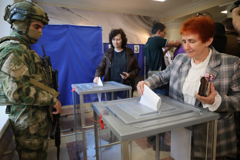 Russia holds parliamentary vote in areas it seized from Ukraine in the war Russia holds parliamentary vote in areas it seized from Ukraine in the war